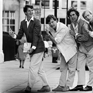 The Monty Python team (minus Eric Idle) back together again to promote the release of