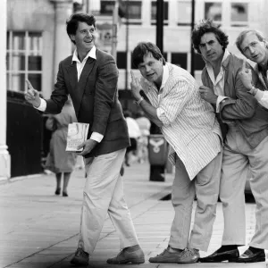 The Monty Python team (minus Eric Idle) back together again to promote the release of