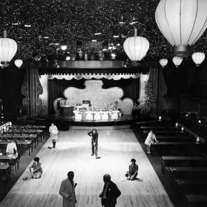 The morning after as cleaners get to work on the dance floor at a London night club