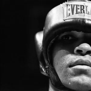 Muhammad Ali sparring ahead of his fight with Bugner in Las Vegas