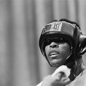 Muhammad Ali training at Caesars Palace ahead of his non-title fight against Britain'