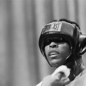 Muhammad Ali training at Caesars Palace ahead of his non-title fight against Britain