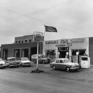 Nantgarw Road Garage. 23rd May 1960