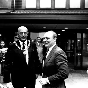 Neil Kinnock during a visit to Tyneisde where he offically opened Gateshead Council