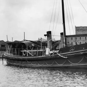 The new motor lifeboat Robert and Marcella Beck in Plymouth before its naming ceremony in