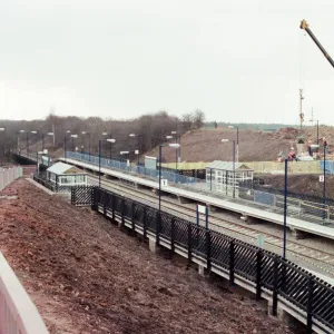 The new Yarm Railway Halt, which opens next month, nears completion on the Worsall Road