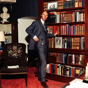Nicholas Fairbairn in his library October 1982