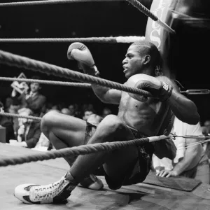 Nigel Benn vs Tim Williams at Royal Albert Hall London. Benn stopped his opponent