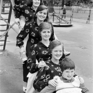 The Nolan sisters, Anne (23), Denise (22). Maureen (20), Linda (15)