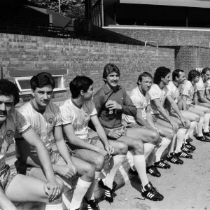 Oxford United show off their brand new strip with a photocall at Manor Park