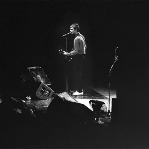 Paul Weller, and his band, The Jam, pictured during their final ever gig in 1982