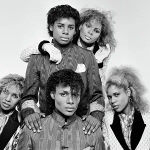 Pop group Five Star. December 1984