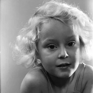 A portrait of a young girl, Ella Edwards. October 1941