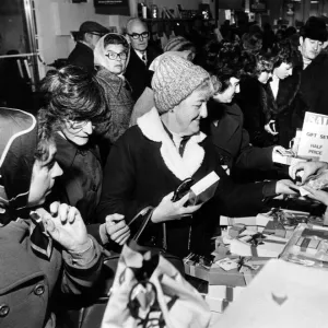 Post christmas sale shoppers at the Co-op in Birkenhead, Wirral, Merseyside