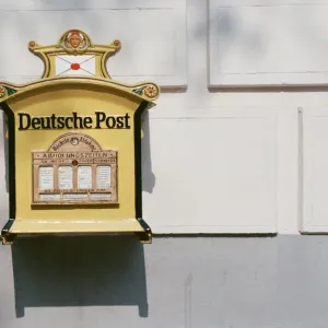 Post Office Box on wall in East Berlin, Germany 22nd September 1989