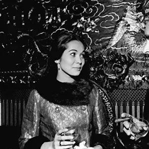 Premiere of the Flower Drum Song actress Nancy Kwan arriving Actress Nancy Kwan was
