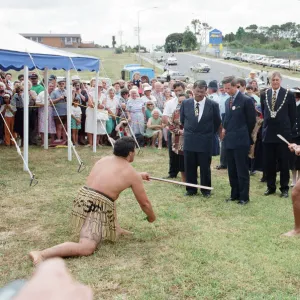 Prince Charles in Auckland, New Zealand. February 1994