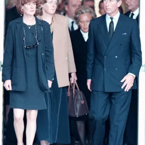 PRINCE CHARLES LEAVES THE HOSPITAL WHERE THE BODY OF HIS WIFE PRINCESS DIANA LAID AFTER