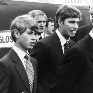 Prince Charles with Prince Andrew and Prince Edward in 1978 at Farnborough Air Show