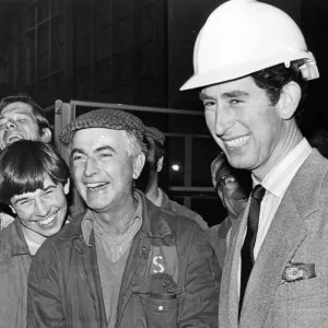 Prince Charles, The Prince of Wales during his visit to the North East 27 November 1979