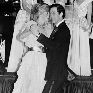 Prince Charles & Princess Diana dancing at Wentworth Hotel for the Sydney Charity Ball