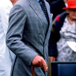 Prince Charles at the Quorn Hunt Puppy Show in Leicester July 1988