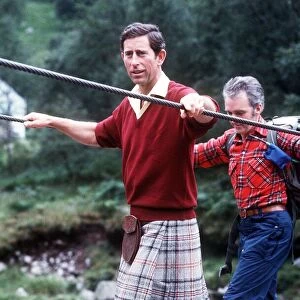 Prince Charles visits the Lochaber Mountain Rescue Team at Glen Nevis