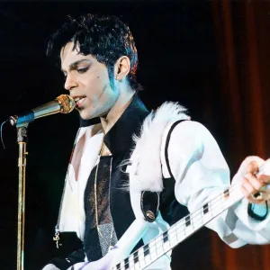 Prince in concert at the G-Mex, Manchester. The Ultimate Live Experience tour