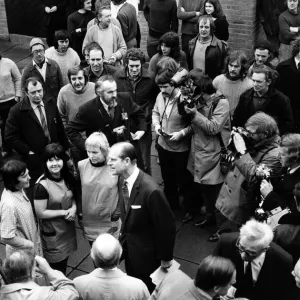 Prince Philip, Duke of Edinburgh visits Salford University