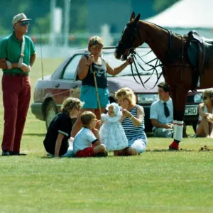 Prince William with Princess Beatrice at Windsor Horse Watching