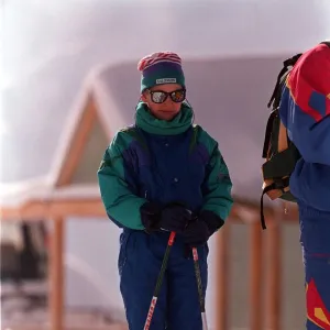 PRINCE WILLIAM DURING SKIING HOLIDAY IN LECH, AUSTRIA - 05 / 04 / 1993