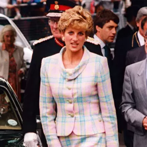 Princess Diana, HRH The Princess of Wales during her visit to Newcastle Upon Tyne