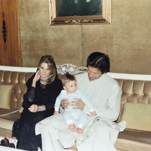 Princess Diana with Imran and Jemima Khan in Lahore, Pakistan. 23th May 1997