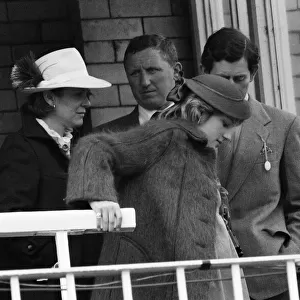 Princess Diana and Prince Charles at Aintree Racecourse for the the Grand National