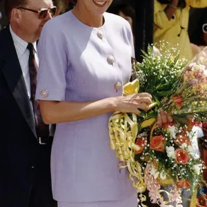 Princess Diana visits Broadwater School in Tooting, south west London