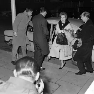 Princess Grace arrives at London Airport. 7th January 1963