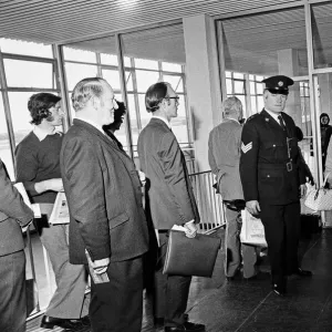 Princess Grace of Monaco, arriving at Dublin airport. 27th June 1973