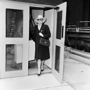 Princess Grace of Monaco at London Heathrow Airport. July 1981