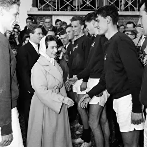 Princess Margaret and her fiance Antony Armstrong-Jones attend the Oxford v Cambridge