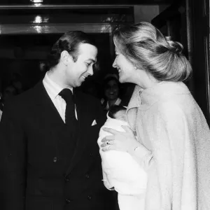 Princess Michael OF Kent presents baby son Frederick to father Prince Michael OF Kent