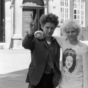 Punk rock group "Sex Pistols"manager Malcolm McLaren