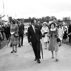 Queen Elizabeth II attends the Royal Show at Stoneleigh Park, Warwickshire. 5th July 1972