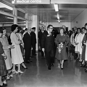 Queen Elizabeth II opens the Royal Surrey County Hospital