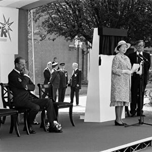Queen Elizabeth II and Prince Philip, Duke of Edinburgh visit Port Sunlight as part of