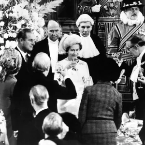 Queen Elizabeth II and Prince Philip celebrate their silver wedding anniversary by being