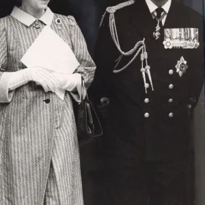 Queen Elizabeth II and Prince Philip leaving St Pauls Cathedral after the Falklands War