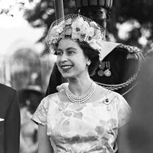 Queen Elizabeth II during her visit to Ghana, November 1961. 9-20 November 1961