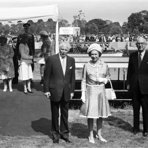 Queen Elizabeth II visits Bancroft Gardens, Stratford-upon-Avon, Warwickshire