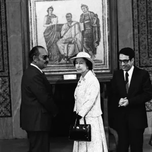 Queen Elizabeth II visits Tunis, Tunisia. 21st October 1980