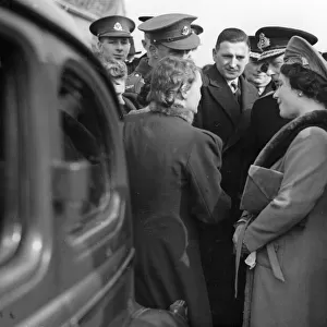 Queen Elizabeth and King George VI visit Swansea in South Wales